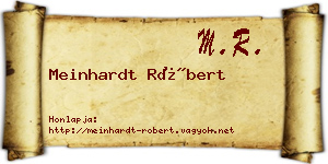 Meinhardt Róbert névjegykártya