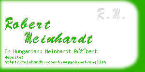 robert meinhardt business card